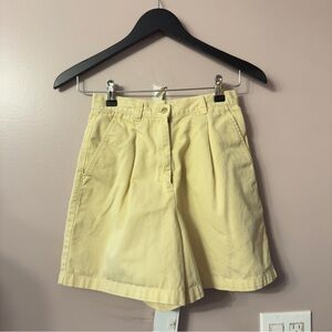 Lauren Ralph Lauren Petite Bermuda Shorts Light Yellow Women Size 4P